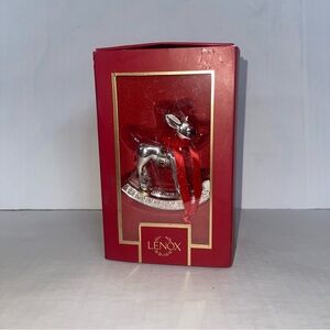 Lenox 2023 Baby's 1st Christmas Rudolph Ornament Metalic Rocking Rudolph #34